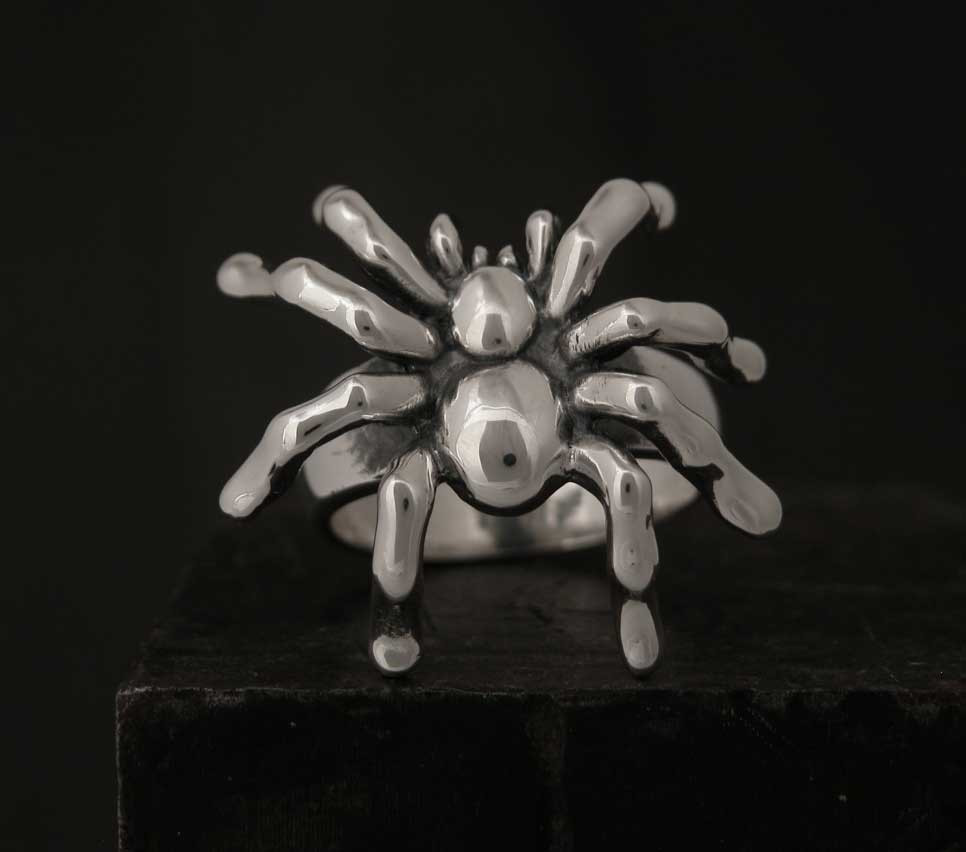 Buy Large Spider Sterling Silver Ring Sz.10 Online in India - Etsy