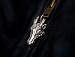 Dragon Zipper Pull in Sterling Silver