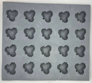 RUBBER CANDY MOLDS MINT LEAF 20 CAVITIES