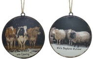 ORNAMENT CATTLE AND SHEEP ORN.ASSORT 6"