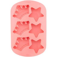Mold Silicone Stars and Crowns Treats, 6 Cavities