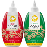 COOKIE ICING RED GREEN 2-PACK 18 OZ
