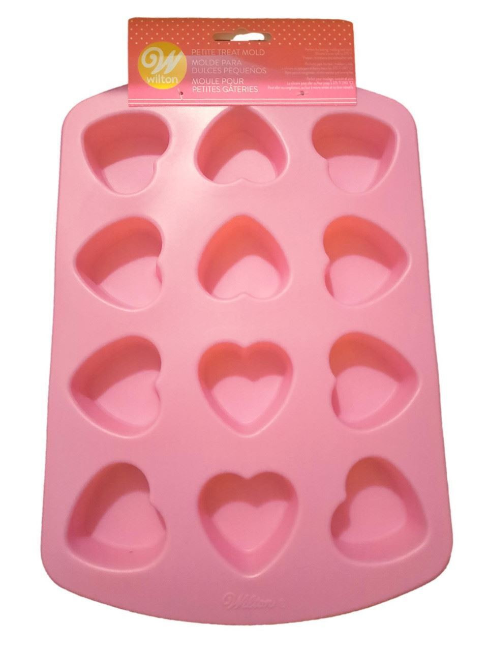 Wilton Valentine's Day Ruffled Heart Silicone Mold, 6 cavity