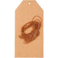 GIFT TAGS, BROWN KRAFT 12 COUNT