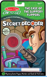 GAME BOOK SECRET DECODER  CASE OF THE SLIPPERY FINGERS