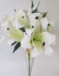NOSEGAY LILY BOUQUET CR/GR 14"