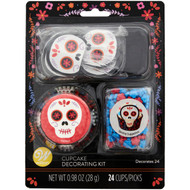 CUPCAKE DECO KIT DAY OF THE DEAD 24 CT