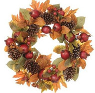 WREATH POMEGRANTE/ BERRY/ CONE 24"