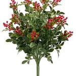 BOXWOOD PICK HOLIDAY RED BERRY 16"
