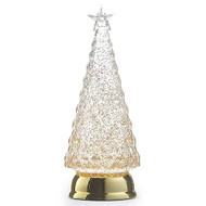 LIGHTED TREE GOLD SWIRL 12"