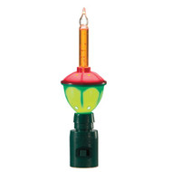 BUBBLE NIGHT LIGHT RED GREEN 8.5"