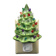 NIGHT LIGHT VINTAGE-LOOK CHRISTMAS TREE 6"