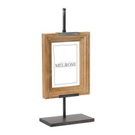 FRAME ON BLACK IRON STAND 16"