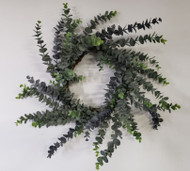 Wreath Eucalyptus 24" PVC