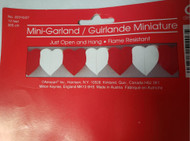 GARLAND MINI HEARTS RED / WHITE 12'