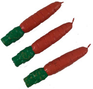 CANDLES CARROT SHAPE 5" 6 CT