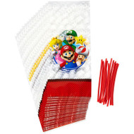 PARTY TREAT BAGS SUPER MARIO 16 COUNT