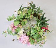WREATH PEONY / DAHLIA/ EUCALYPTUS / TWIGS 26"