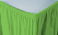 TABLE SKIRT 29" x 14' CITRUS GREEN