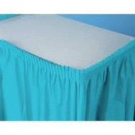 TABLE SKIRT 29" x 14' BURMUDA BLUE