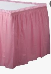 TABLE SKIRT 29" x 13" Rose Whisper