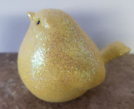 BIRD RESIN GLITTERED 2.5" YELLOW