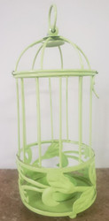 VOTIVE HOLDER BIRDCAGE GREEN 7..25