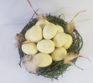 BIRDNEST MOSS W/ 12 EGGS 6"