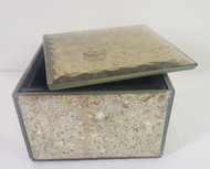 RING BOX ANTIQUE MIRRORED 3"x3"