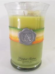 CANDLE JAR HURRICANE GRAPEFRUIT FANDANGO 4.5"
