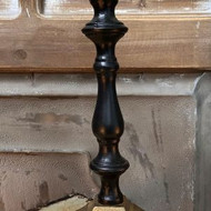 CANDLESTICK BLACK / GOLD 9"