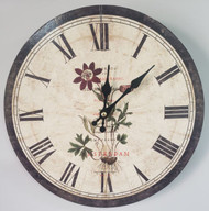 WALL CLOCK  AMSTERDAM BOTANICALS 12"