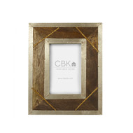 FRAME WOOD & METAL INDUSTRIAL-LOOK 4x6