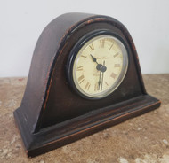 CLOCKS WOOD DK BROWN 5.5"