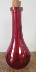 BOTTLE GLASS RED 6 OZ.