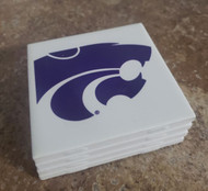 COASTER SET OF 4 K-S UNIVESITY WILDCATS
