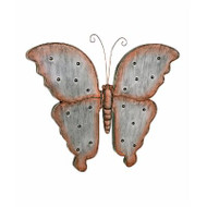 WALL DECOR BRONZE METAL BUTTERFLY LED LIGHTS 17.5"