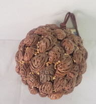 PEACH SEED AND SPICE BALL ORNAMENT 3"