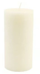 CANDLE PILLAR TIMBERLINE 3x6 IVORY