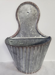 WALL PLANTER GALVANIZED CORRURAGATED 13.25"