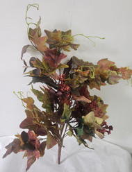 FALL MIX BUSH GREEN / ORANGE/ BURGUNDY 25"