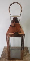 LANTERN BRONZE 25"H 7x7"