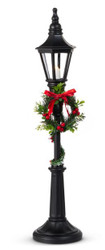 LAMP POST LED LIGHTED BLACK 21"