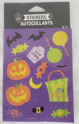 STICKERS HALLOWEEN ASSORTMENT  4 SHEETS