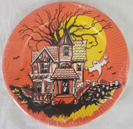 PLATES 7" HAUNTED HOUSE 8 CT