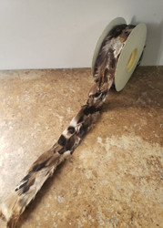 RIBBON GALAND GOOSE FEATHERS BROWN / BLACK