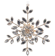ORNAMENT CRYSTALJEWELED  BROOCH 6"