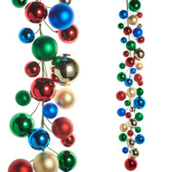 BALL GARLAND MULTI-COLORED 4"