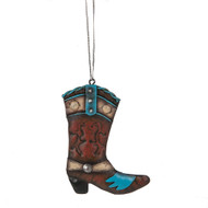 ORNAMNET METAL WESTERN BOOT 4"
