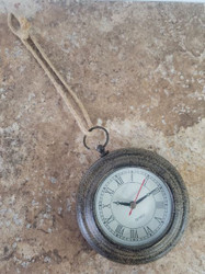 CLOCK METAL ORNAMENT 5"